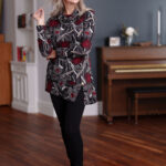 Black and red ''Corno'' tunic