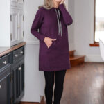 Eggplant ''Toulouse'' tunic