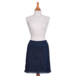 Denim blue ''De Vinci'' skirt