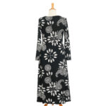 Black and white ''Dali'' 7/8 dress