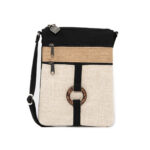 Sac à bandoulière anneau Beige