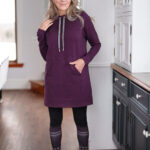 Eggplant ''Toulouse'' tunic