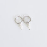 Boucles d'oreilles dormeuse perle Argent