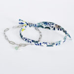 Bracelet liberty duo Argent et bleu