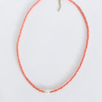 Collier de perles unies Corail