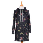 Robe Clarence Pois et fleurs