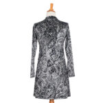 Robe Frida Velours noir et blanc