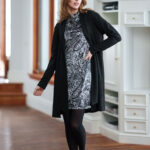 Robe Frida Velours noir et blanc