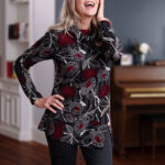 Black and red ''Corno'' tunic