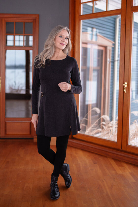 Charcoal ''Modigliani'' tunic