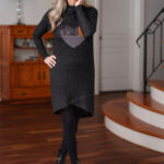 Charcoal ''Michel-Ange'' dress