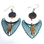 Boucles d'oreilles Ailes Aqua