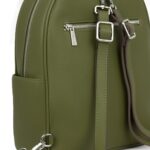 Sac à dos multifonction Le Maude en cuir vegan Olive