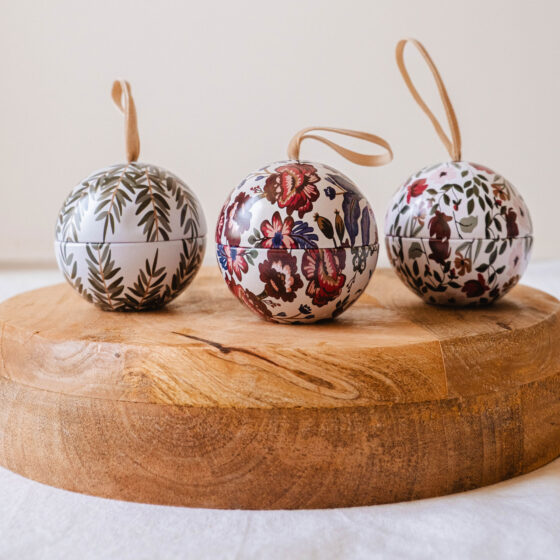 Bougie boule de Noël Forêt enchantée