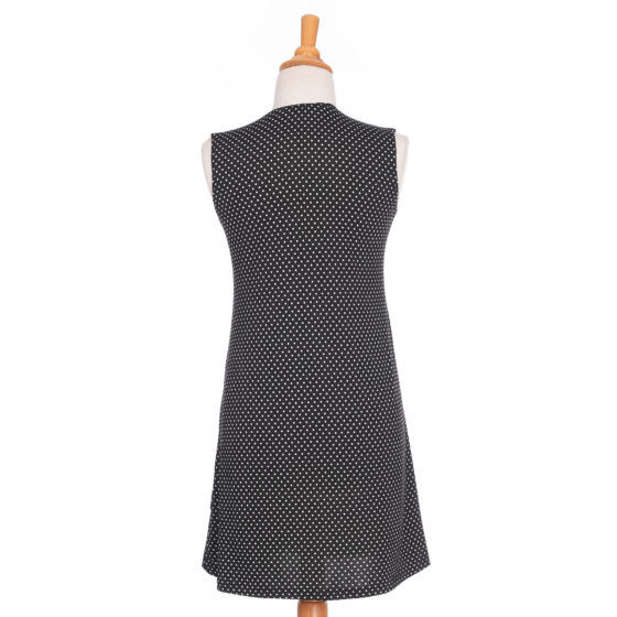 Black and white polka dots ''samba'' dress