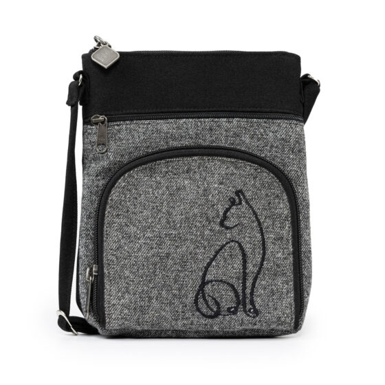 Sac à bandoulière chat Noir