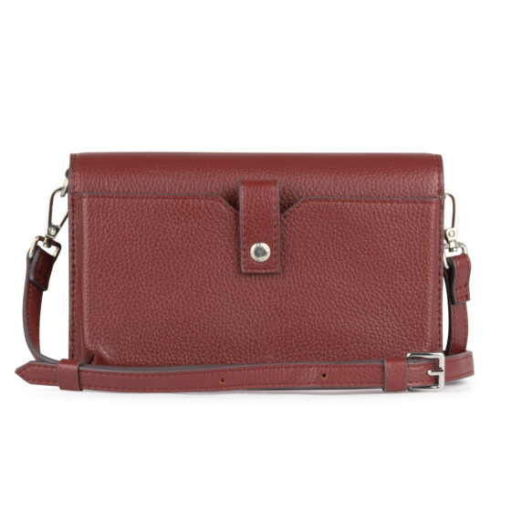 Portefeuille sur ganse Le Tina en cuir vegan Rosewood