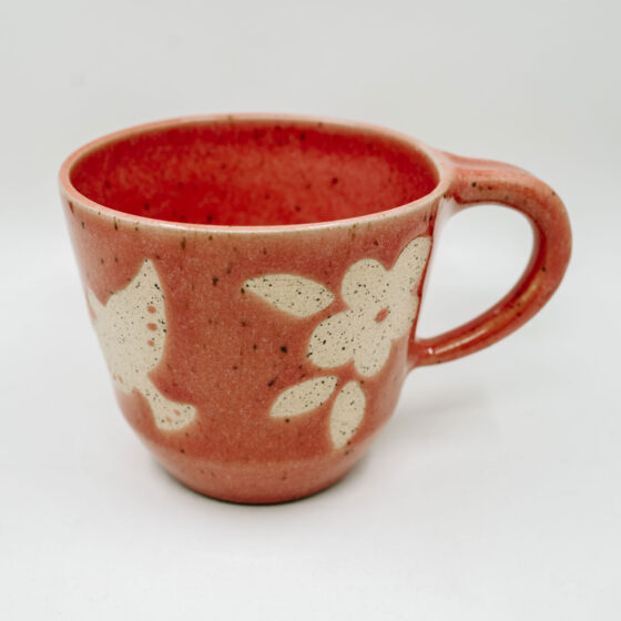 Grande tasse fleurs Corail