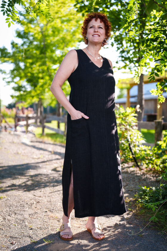 Black 7/8 ''contemporaine'' dress