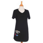 Black ''farandole'' tunic