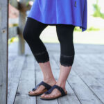 Black ''flamenco'' legging