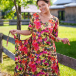 Floral ''cha-cha-cha'' dress