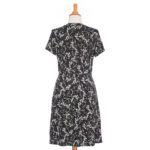 Robe mambo Petites fleurs noir et blanc