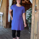 Periwinkle blue ''merengue'' tunic