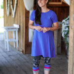 Periwinkle blue ''merengue'' tunic