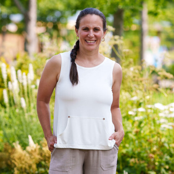 Natural white ''jazz'' tank top