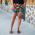 Black ''pop'' tight short-skirt