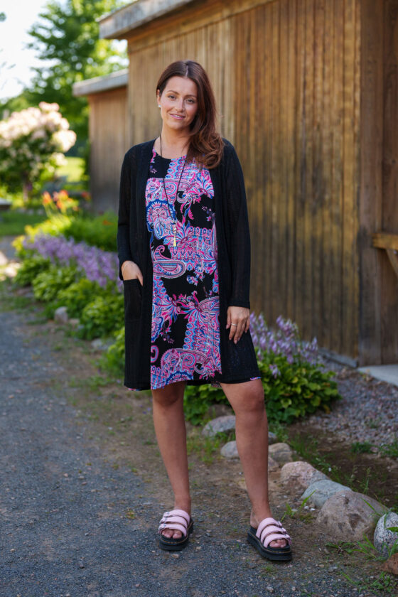 Paisley ''musette'' dress