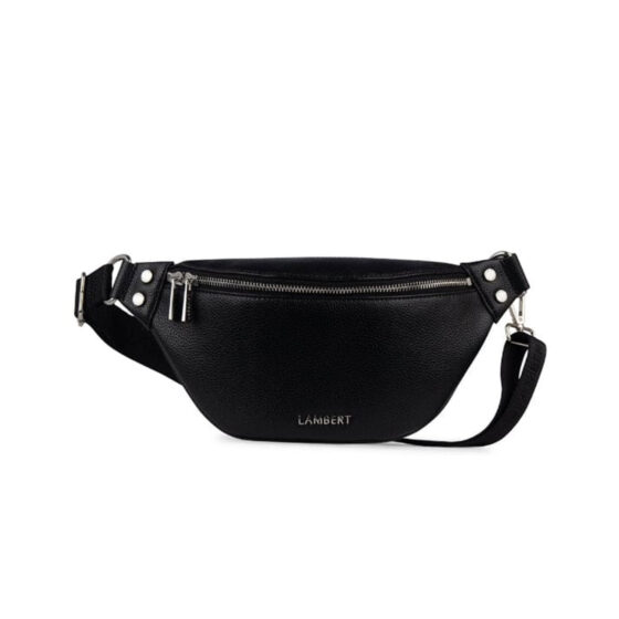 Sac banane Le Sarah en cuir vegan Noir